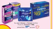 Always Or Tampax Sanitary Products-Per Pack