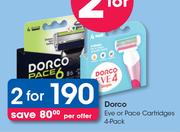 Dorco Eve Or Pace Cartridges 4 Pack-For 2