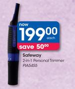 Safeway 2 In 1 Personal Trimmer PIA5455-Each