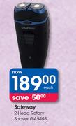 Safeway 2 Head Rotary Shaver PIA5403-Each