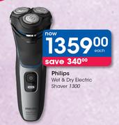 Philips Wet & Dry Electric Shaver 1300-Each