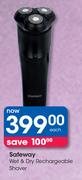 Safeway Wet & Dry Rechargeable Shaver-Each