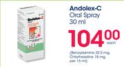 Andolex-C Oral Spray-30ml Each