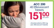 ACC 200 40 Effervescent Tablets-Per Pack