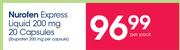 Nurofen Express Liquid 200mg-20 Capsules Per Pack