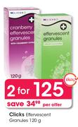 Clicks Effervescent Granules-For 2 x 120g