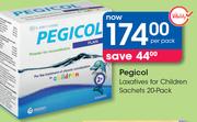 Pegicol Laxatives For Children Sachets 20 Pack-Per Pack