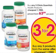 Clicks Essentials Health Products-Per Pack