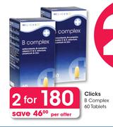 Clicks B Complex 60 Tablets-For 2
