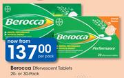 Berocca Effervescent Tablets 20 Or 30 Pack-Per Pack