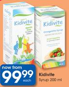 Kidvite Syrup-200ml Each