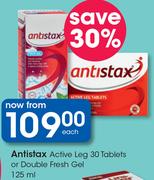 Antistax Active Leg 30 Tablets Or Double Fresh Gel 125ml-Each