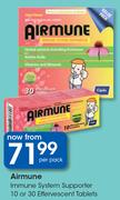 Airmune Immune System Supporter 10 Or 30 Effervescent Tablets-Per Pack