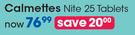 Calmettes Nite 25 Tablets-Per Pack