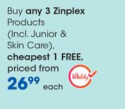Zinplex Products (Incl. Junior & Skin Care)-Each
