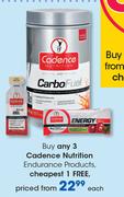 Cadence Nutrition Endurance Products-Each