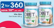 Vita Slim Diet Shake-For 2 x 600g Per Offer