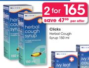 Clicks Herbal Cough Syrup-For 2 x 150ml