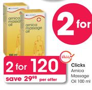 Clicks Arnica Massage Oil-For 2 x 100ml