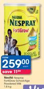 Nestle Nespray FortiGrow School-Age Powdered Milk-1.8kg Each