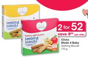 Clicks Made 4 Baby Teething Biscuits-For 2 x 170g Per Offer