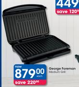 George Foreman Medium Grill-Each