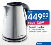 Russell Hobbs 1.7Ltr Cordless Stainless Steel Kettle-Each