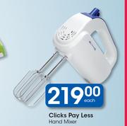 Clicks Pay Less Hand Mixer-Each