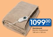 Kambrook Electric Overblanket 160cm x 120cm-Each