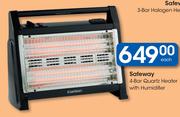 Safeway 4 Bar Quartz Heater With Humidifier-Each