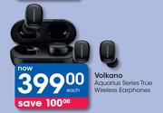 Volkano Aquarius Series True Wireless Earphones-Each