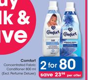 Comfort Concentrated Fabric Conditioner (Excl. Perfume Deluxe)-For 2 x 800ml Per Offer