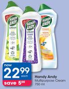 Handy Andy Multipurpose Cream-750ml Each