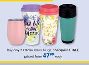 Clicks Travel Mugs-Each