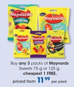 Maynards Sweets 75g Or 125g-Per Pack