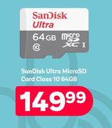 Sandisk 64GB Ultra Micro SD Card Class 10
