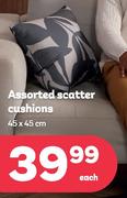 Assorted Scatter Cushions-45 x 45cm Each