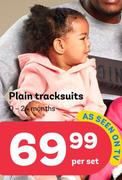 Plain Tracksuits 0-24 Months-Per Set