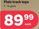 Plain Track Tops 7-14 Years-Each