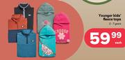 Younger's Kids Fleece Tops 2-7 Years-Each