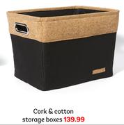 Cork & Cotton Storage Box