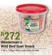 Westerman's Wild Bird Suet Snack-25 x 125g