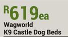 Wagworld K9 Castle Dog Bed (Medium)-Each