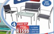 Barley 4 Piece Set in Pearl Grey & Dark Grey-Each