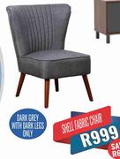 Shell Fabric Chair (Dark Grey With Dark Legs Only)