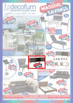Decofurn : Massive Savings (3 Jan - 11 Jan 2018)), page 1