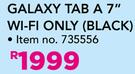 Samsung Galaxy Tab A 7" Wi-Fi Only Black-Each