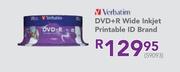 Verbatim DVD+R Wide Inkjet Printable ID Brand