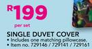Single Duvet Cover-Per Set