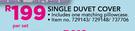 Single Duvet Cover-Per Set
